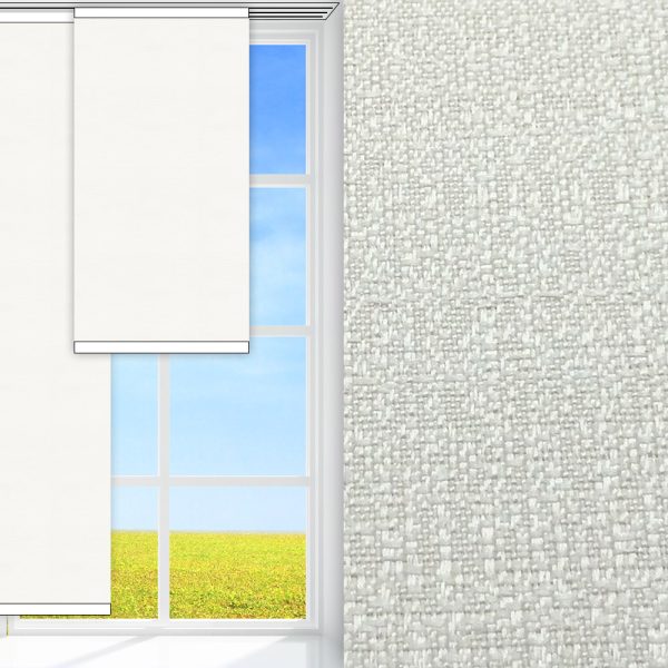 Flächenvorhang Mur, creme, lichtdurchlässig & blickdicht, feucht abwischbar, creme glänzend