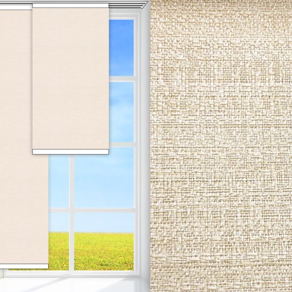 Flächenvorhang Mur, beige, lichtdurchlässig & blickdicht, feucht abwischbar, beige glänzend