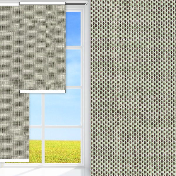 Flächenvorhang Lena, Beige, komplett verdunkelnd, abbürstbar