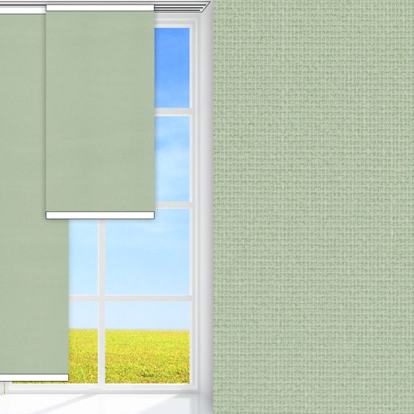 Flächenvorhang Prima, mint, lichtdurchlässig & blickdicht, feucht abwischbar