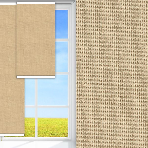 Flächenvorhang Prima, beige, lichtdurchlässig & blickdicht, feucht abwischbar