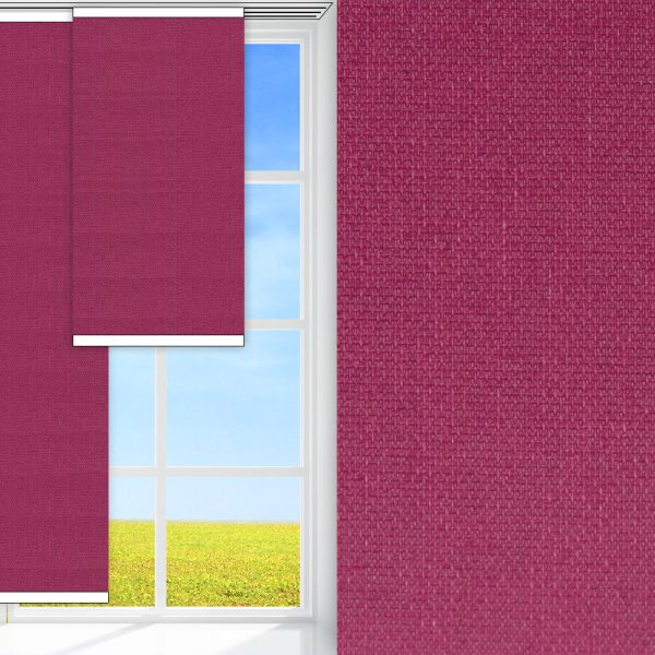 Flächenvorhang Prima, fuchsia, lichtdurchlässig & blickdicht, feucht abwischbar