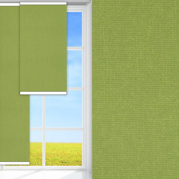 Flächenvorhang Prima, grün, lichtdurchlässig & blickdicht, feucht abwischbar