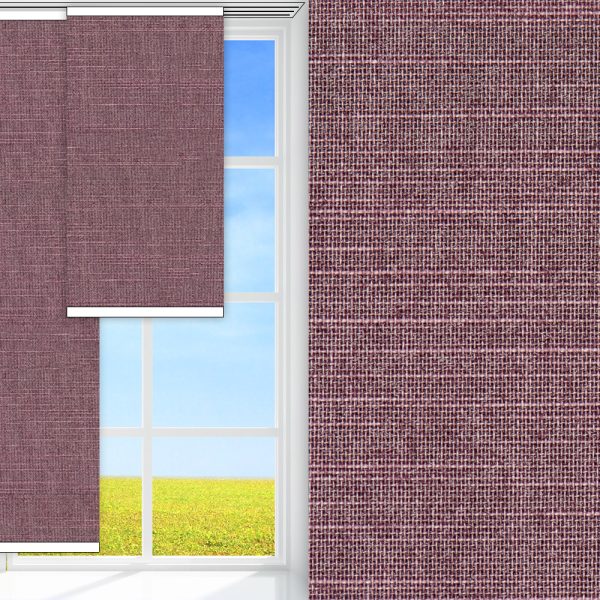 Flächenvorhang Prima Rau, altrosa, lichtdurchlässig & blickdicht, feucht abwischbar