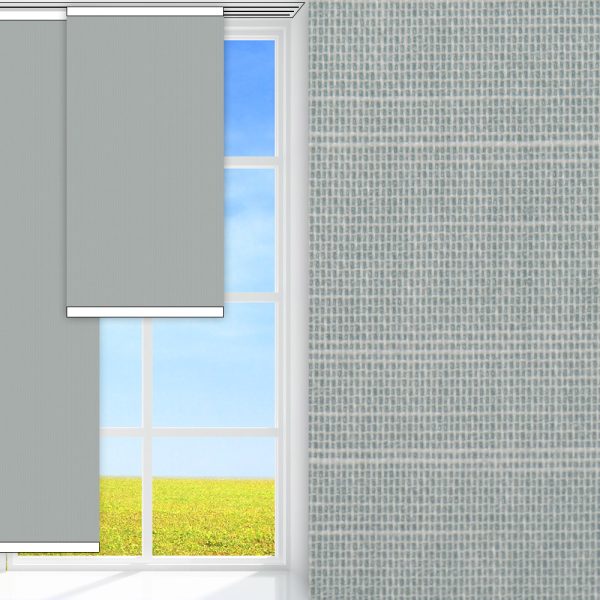 Flächenvorhang Prima Clara, mint, lichtdurchlässig & blickdicht, feucht abwischbar