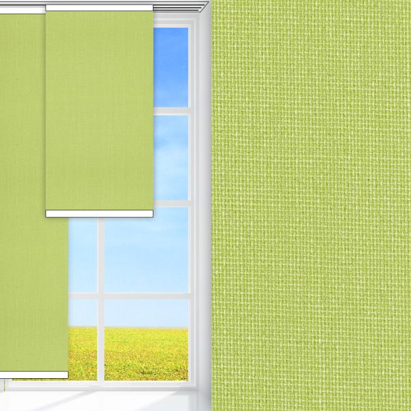 Flächenvorhang Prima Hot, grün, lichtdurchlässig & blickdicht, feucht abwischbar