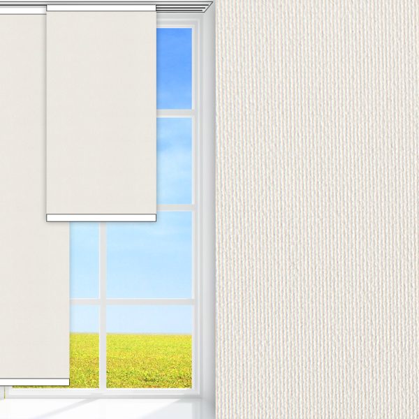 Flächenvorhang Prima Safe, hellgrau, abdunkelnd, Rückseite Perlmutt, schmutzabweisend, feucht abwischbar