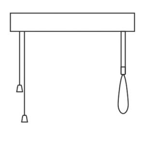 Lamellenwinkel verstellen: Links / Höhe: Rechts