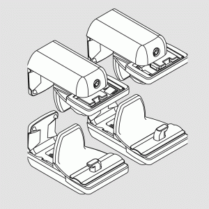 Set normale Klemmträger