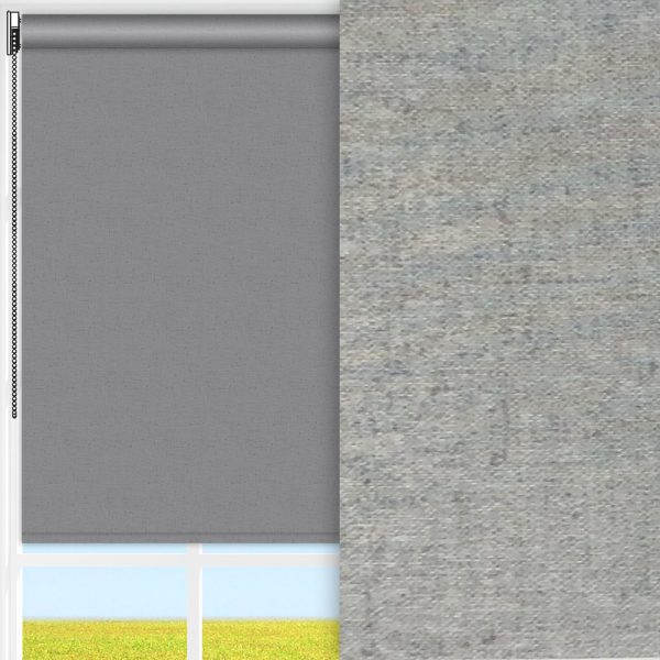 Rollo Nebula, grau, lichtdurchlässig & blickdicht, feucht abwischbar