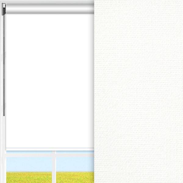 Rollo Schachmatt, weiss, komplett verdunkelnd, feucht abwischbar