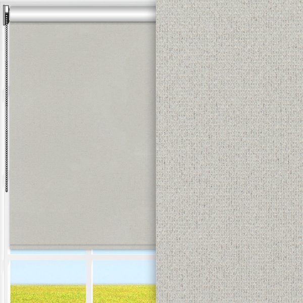 Rollo Clara, grau, komplett verdunkelnd, feucht abwischbar