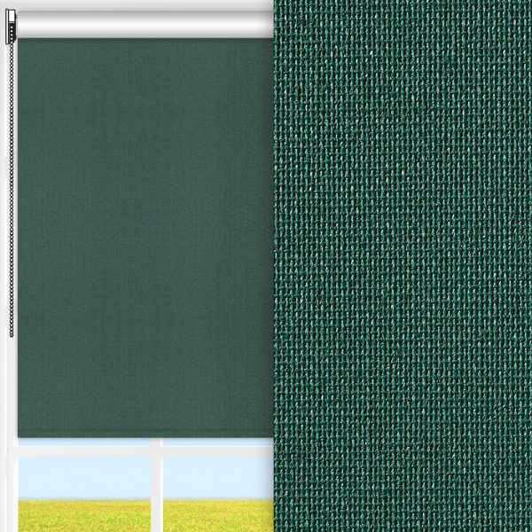 Rollo Clean, dunkelgrün, komplett verdunkelnd, feucht abwischbar