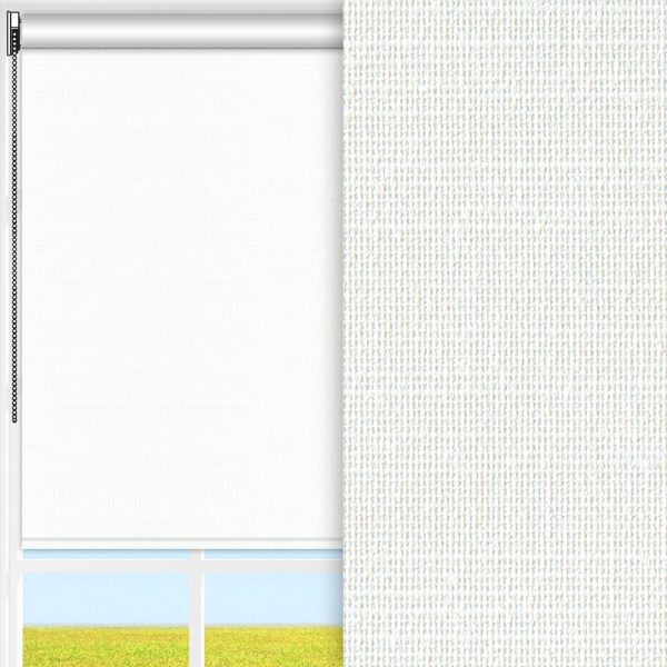 Rollo Nora, weiss, komplett verdunkelnd, feucht abwischbar
