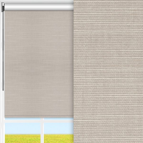 Rollo Clara, grau, komplett verdunkelnd, kühlend, feucht abwischbar