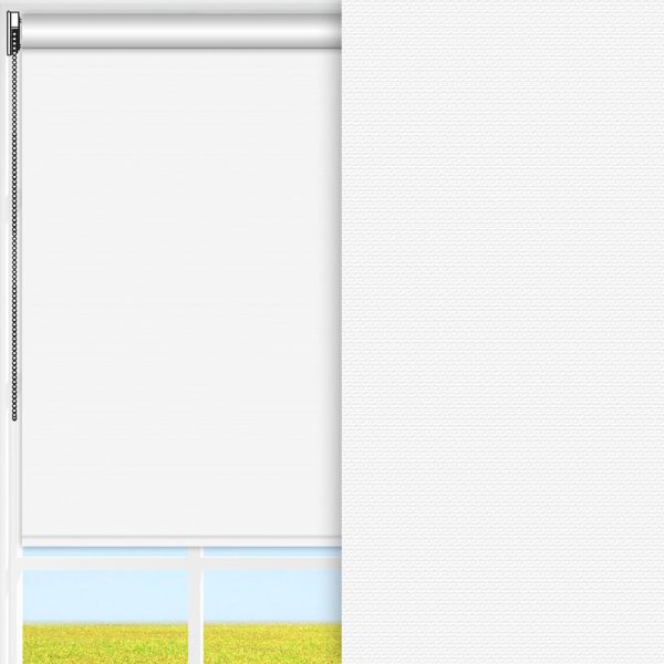 Rollo Clear, weiss, lichtdurchlässig & blickdicht, feucht abwischbar