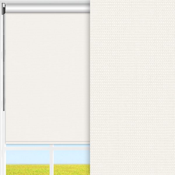 Rollo Rustico, creme, lichtdurchlässig & blickdicht, feucht abwischbar