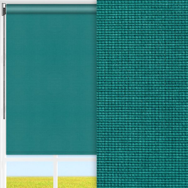 Rollo Rustico, grün, lichtdurchlässig & blickdicht, feucht abwischbar
