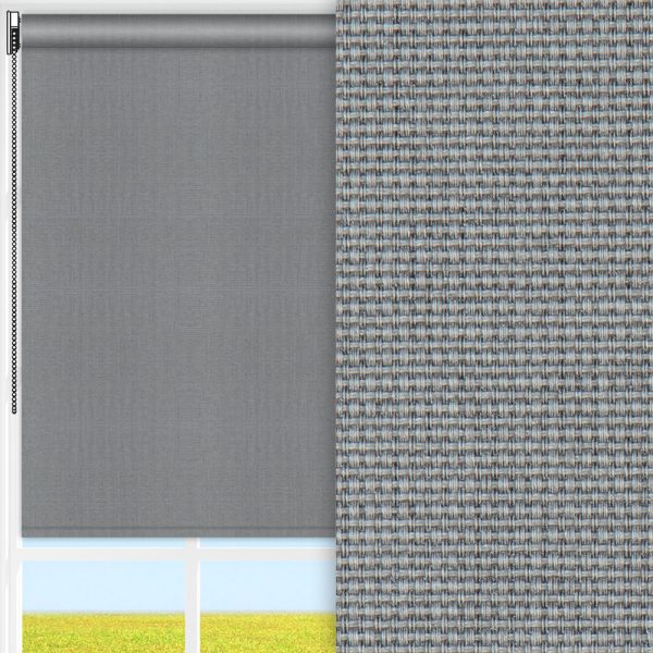 Rollo Rustico, grau, lichtdurchlässig & blickdicht, feucht abwischbar