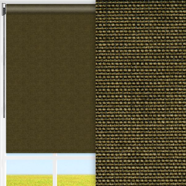 Rollo Rustico, braun, lichtdurchlässig & blickdicht, feucht abwischbar