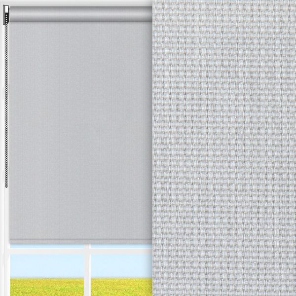Rollo Rustico, grau, lichtdurchlässig & blickdicht, feucht abwischbar