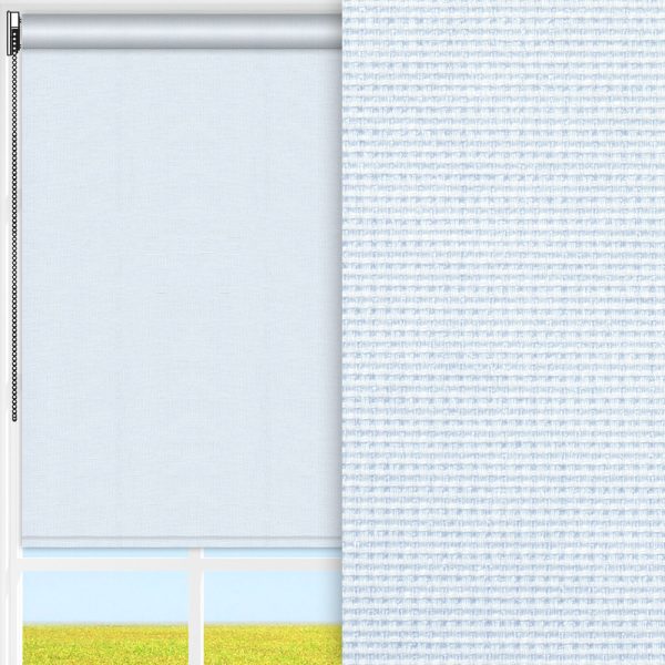 Rollo Rustico, hellgrau, lichtdurchlässig & blickdicht, feucht abwischbar