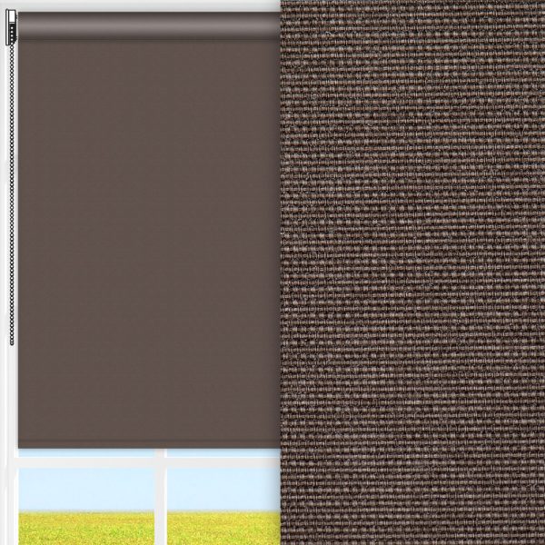 Rollo Rustico, braun, lichtdurchlässig & blickdicht, feucht abwischbar