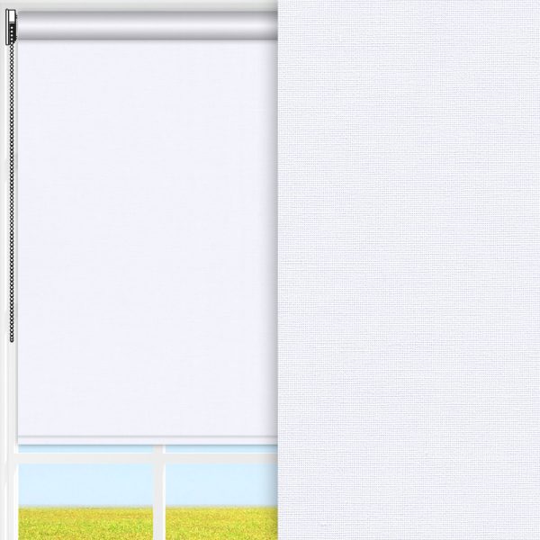 Rollo Klara, weiss, lichtdurchlässig & blickdicht, feucht abwischbar