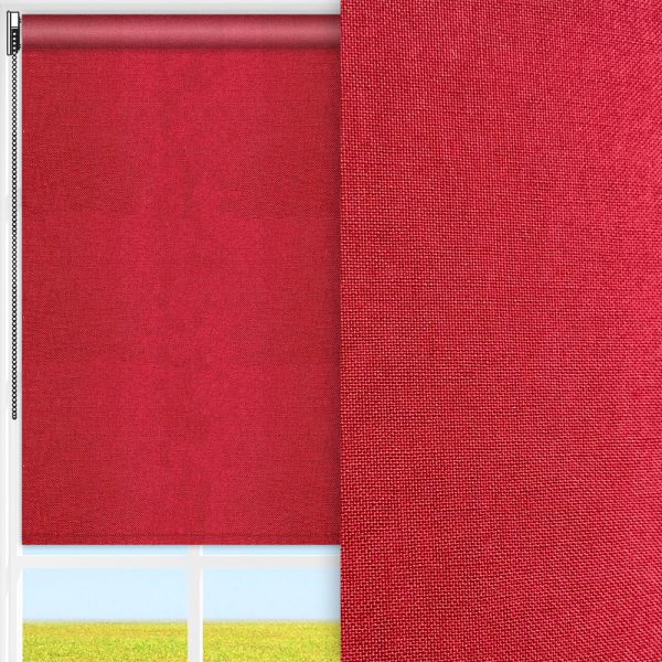 Rollo Klara, rot, lichtdurchlässig & blickdicht, feucht abwischbar