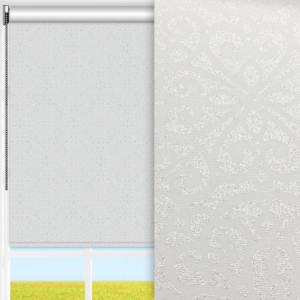 Rollo Bella, creme, lichtdurchlässig & blickdicht, feucht abwischbar, creme glänzend