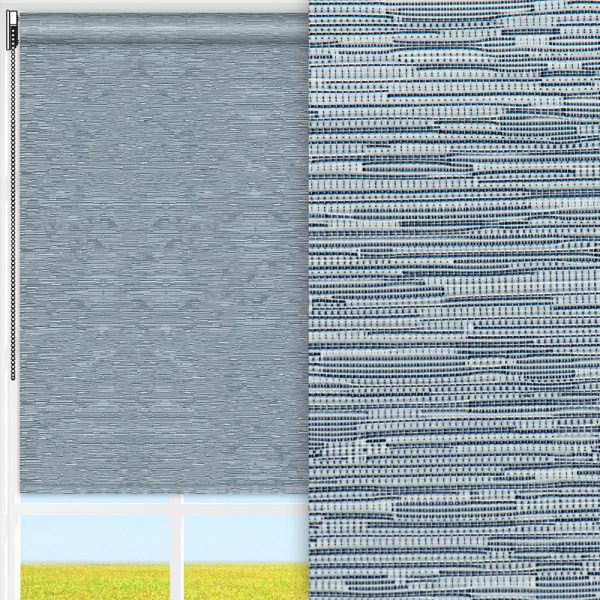 Rollo Lena, blau, lichtdurchlässig & blickdicht, feucht abwischbar