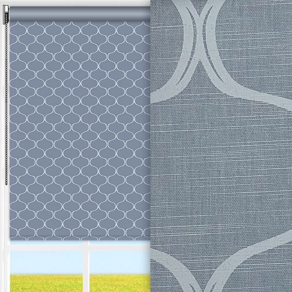 Rollo Vintage, grau, lichtdurchlässig & blickdicht, feucht abwischbar