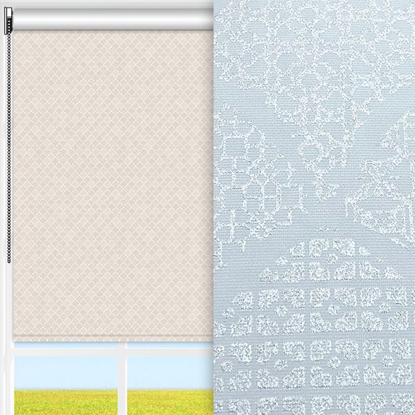 Rollo Bella, creme, lichtdurchlässig & blickdicht, feucht abwischbar, creme glänzend