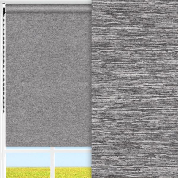 Rollo Linea, grau, lichtdurchlässig & blickdicht, feucht abwischbar