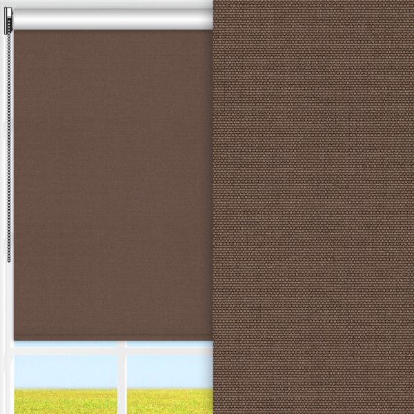Rollo Bora, braun, komplett verdunkelnd, feucht abwischbar