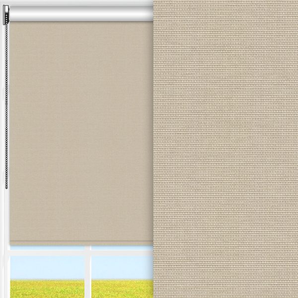Rollo Bora, beige, komplett verdunkelnd, feucht abwischbar