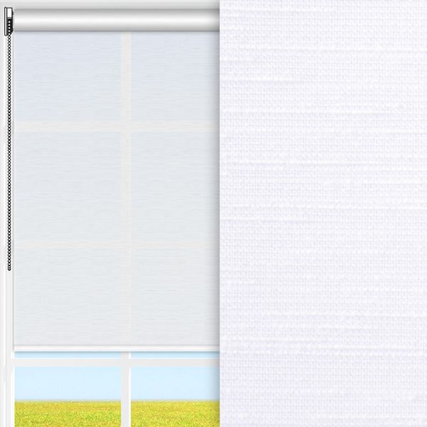 Rollo Klara, weiss, transparent, feucht abwischbar