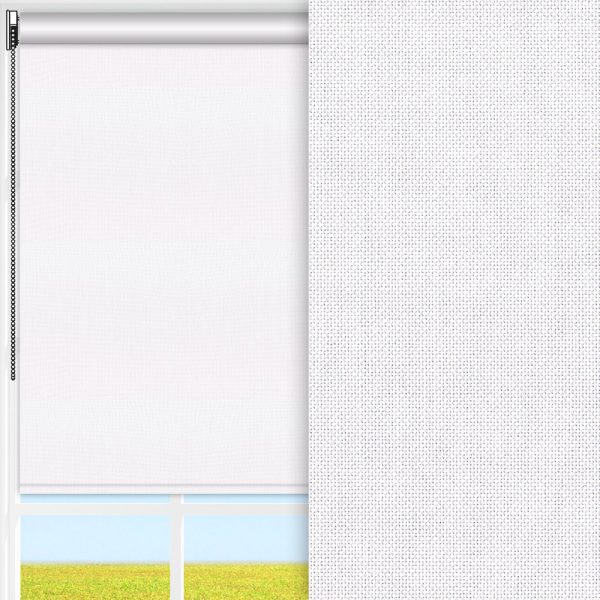 Rollo Silenzio, weiss, lichtdurchlässig & blickdicht, feucht abwischbar