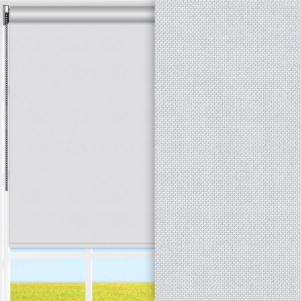 Rollo Silenzio, hellgrau, lichtdurchlässig & blickdicht, feucht abwischbar