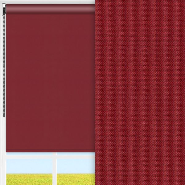 Rollo Silenzio, rot, lichtdurchlässig & blickdicht, feucht abwischbar