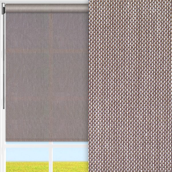 Rollo Pulito, braun/beige, transparent, feucht abwischbar