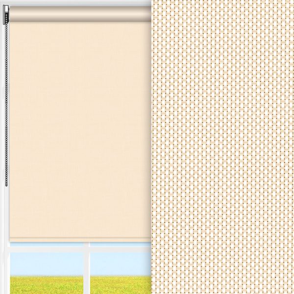 Rollo Diana, beige, lichtdurchlässig & blickdicht, feucht abwischbar