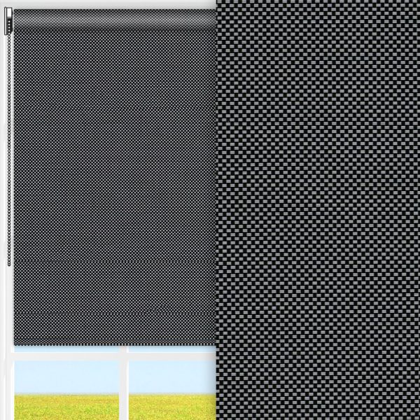 Rollo Diana, dunkelgrau, lichtdurchlässig & blickdicht, feucht abwischbar