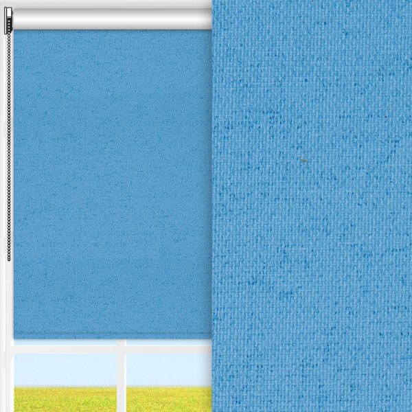 Rollo Sicuro, hellblau, komplett verdunkelnd, feucht abwischbar