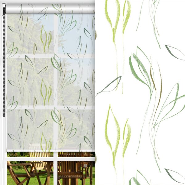 Rollo Primavera, weiss, transparent, feucht abwischbar