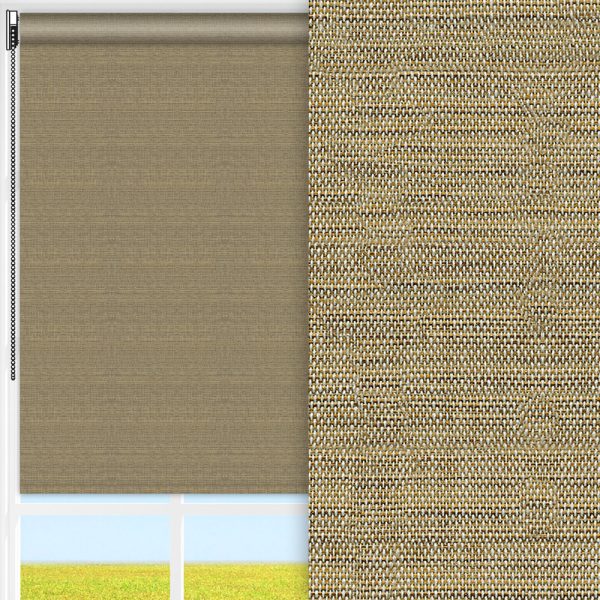 Rollo Nora, beige, lichtdurchlässig & blickdicht, feucht abwischbar