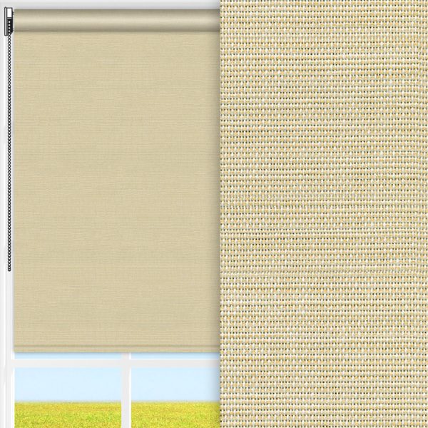 Rollo Nora, beige, lichtdurchlässig & blickdicht, feucht abwischbar