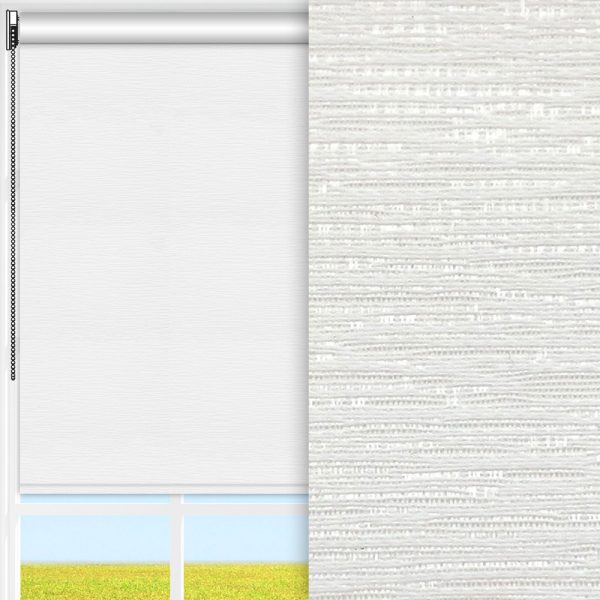 Rollo Lexa, weiss, lichtdurchlässig & blickdicht, feucht abwischbar