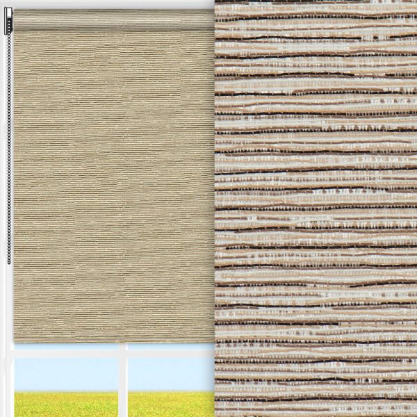 Rollo Lexa, beige, lichtdurchlässig & blickdicht, feucht abwischbar