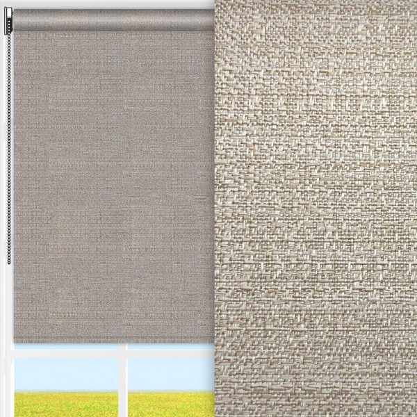 Rollo Mur, beige, lichtdurchlässig & blickdicht, feucht abwischbar, beige glänzend